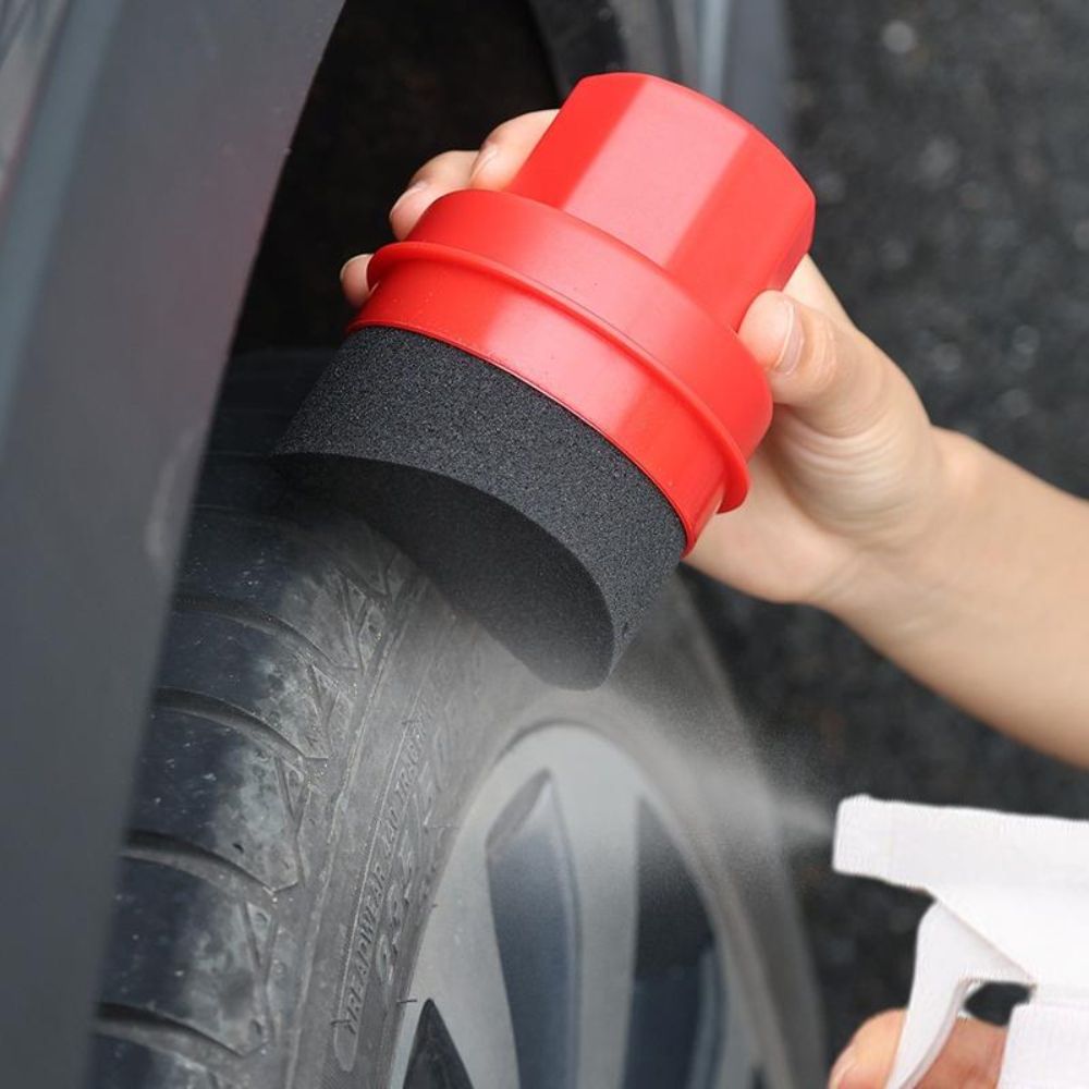 Curved Tire Polishing Sponge w - Wax Applicator Pad 评论和价格