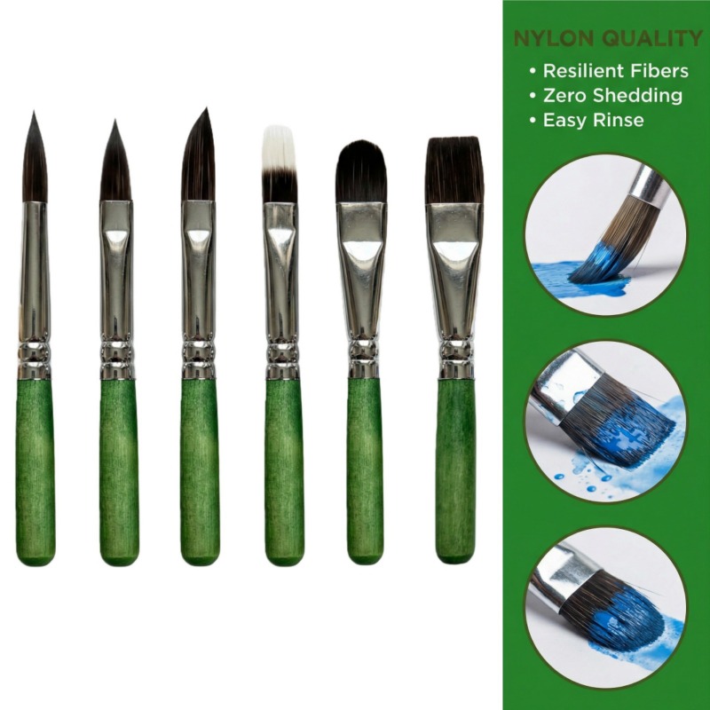 6-piece Mini Travel Painting B - Detailing Brush Set 评论和价格