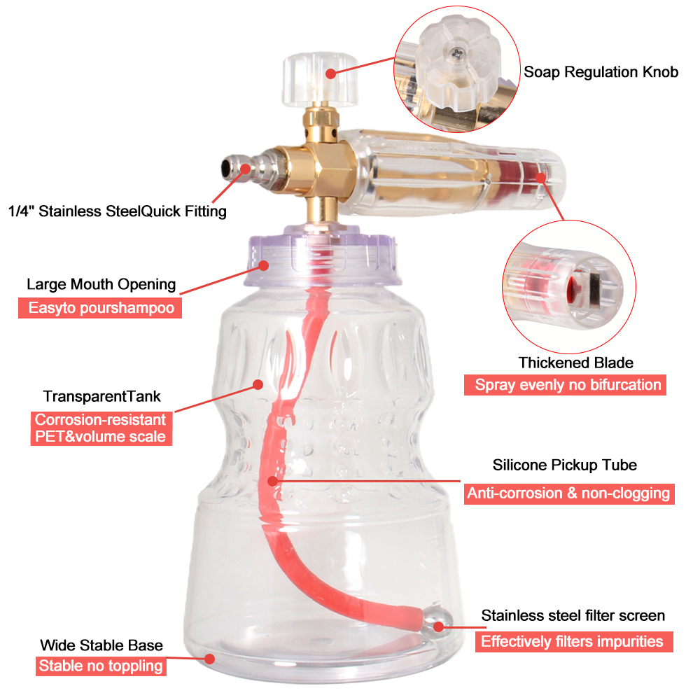 Professional Aluminum Foam Can - Pressure Washer Foam Gun 评论和价格
